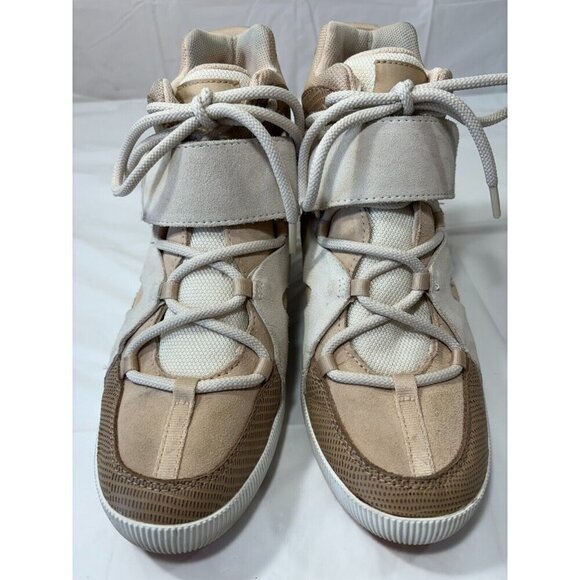 Sorel Out N About Suede Wedge Booties Nova Sand Women's Size 8.5 - Picture 6 of 13